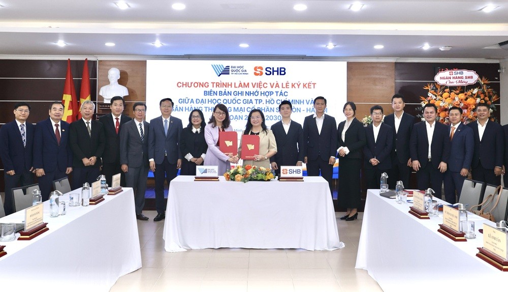 SHB và Đại học Quốc gia TP HCM mở rộng hợp tác trong đào tạo và nghiên cứu