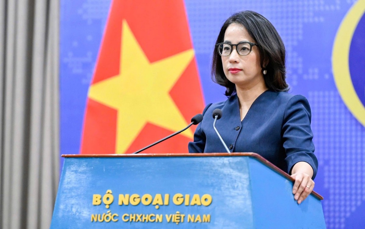 Người phát ngôn Bộ Ngoại giao Phạm Thu Hằng. Ảnh: BNG