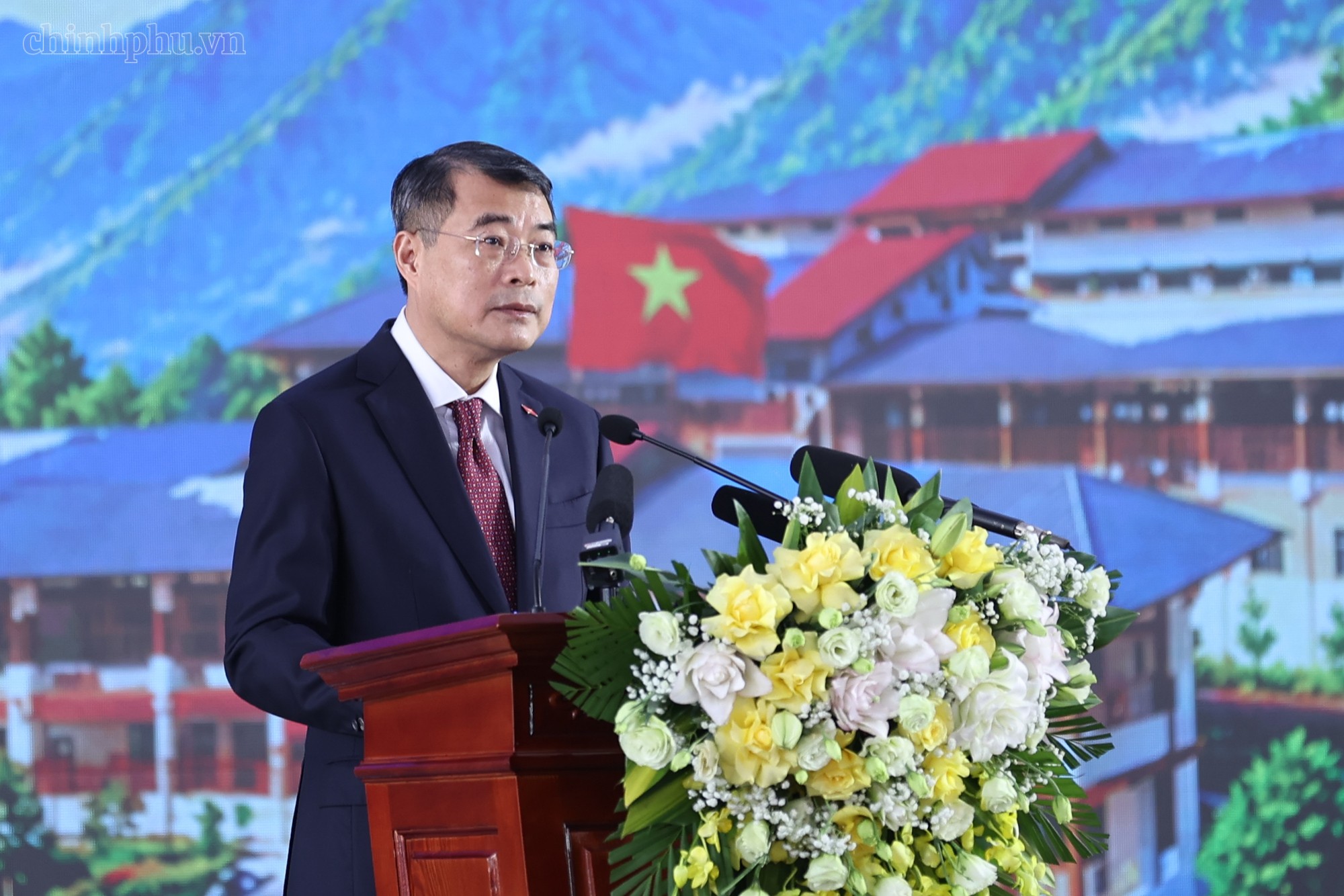 Thủ tướng Chính phủ Lê Minh Hưng phát biểu tại buổi lễ. Ảnh: VGP.