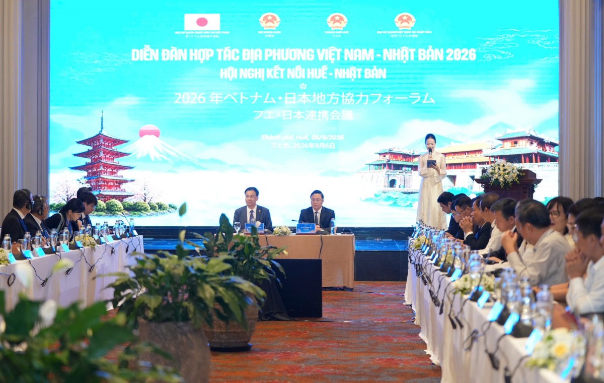 Các đại biểu tham dự Hội nghị kết nối Huế - Nhật Bản năm 2026 - Ảnh: chinhphu.vn