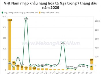 Xuất nhập khẩu Việt Nam – Nga đạt hơn 3 tỷ USD 7 tháng đầu năm