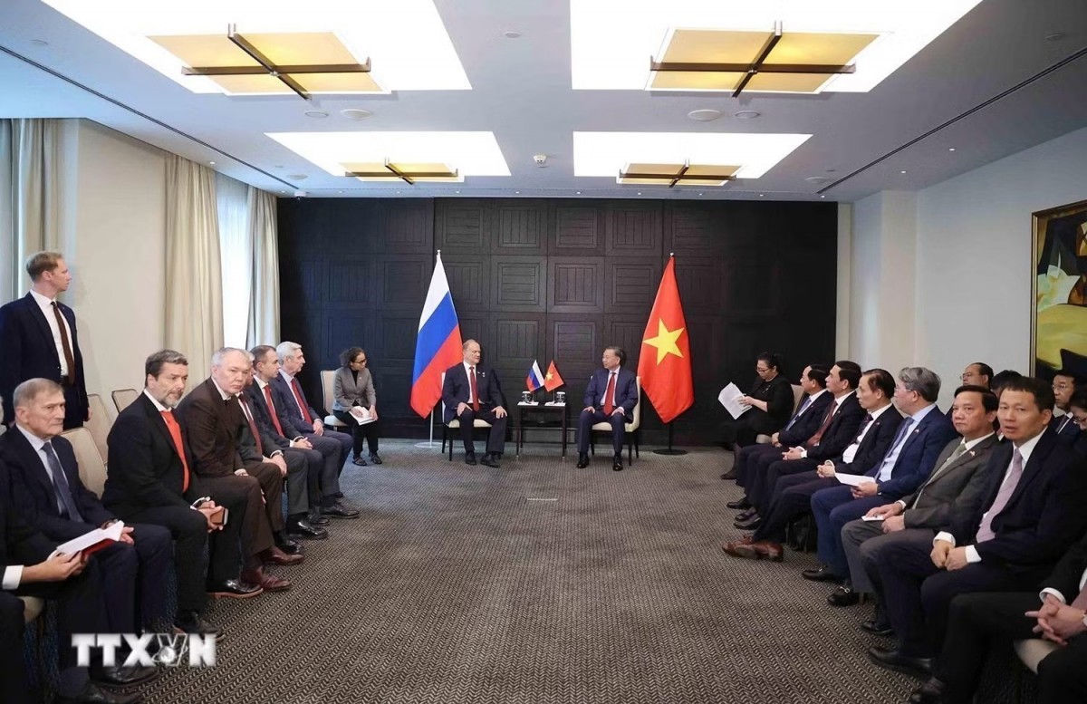 Tổng Bí thư, Chủ tịch nước tiếp Chủ tịch Đảng Cộng sản Liên bang Nga