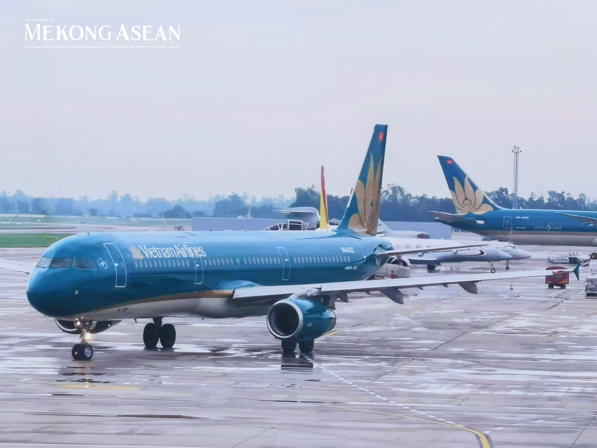 Vietnam Airlines điều chỉnh lịch bay tại Anh do vấn đề không lưu. Ảnh: Ngọc Linh