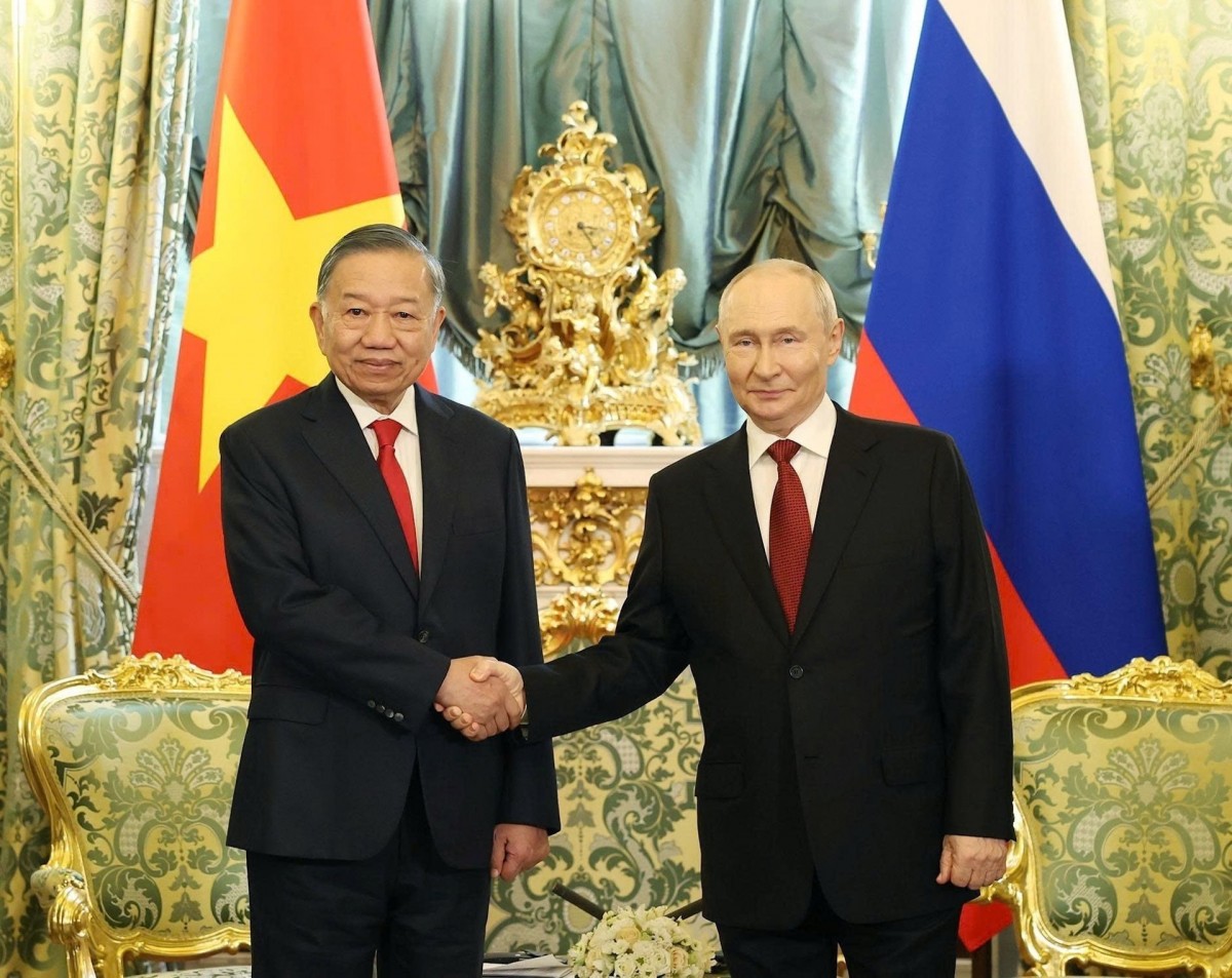 Tổng thống Nga Putin chủ trì Lễ đón Tổng Bí thư, Chủ tịch nước Tô Lâm