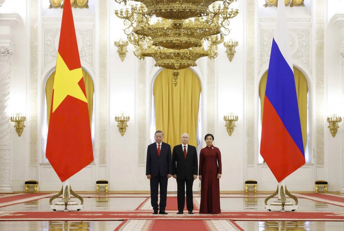 Tổng thống Nga Putin chủ trì Lễ đón Tổng Bí thư, Chủ tịch nước Tô Lâm