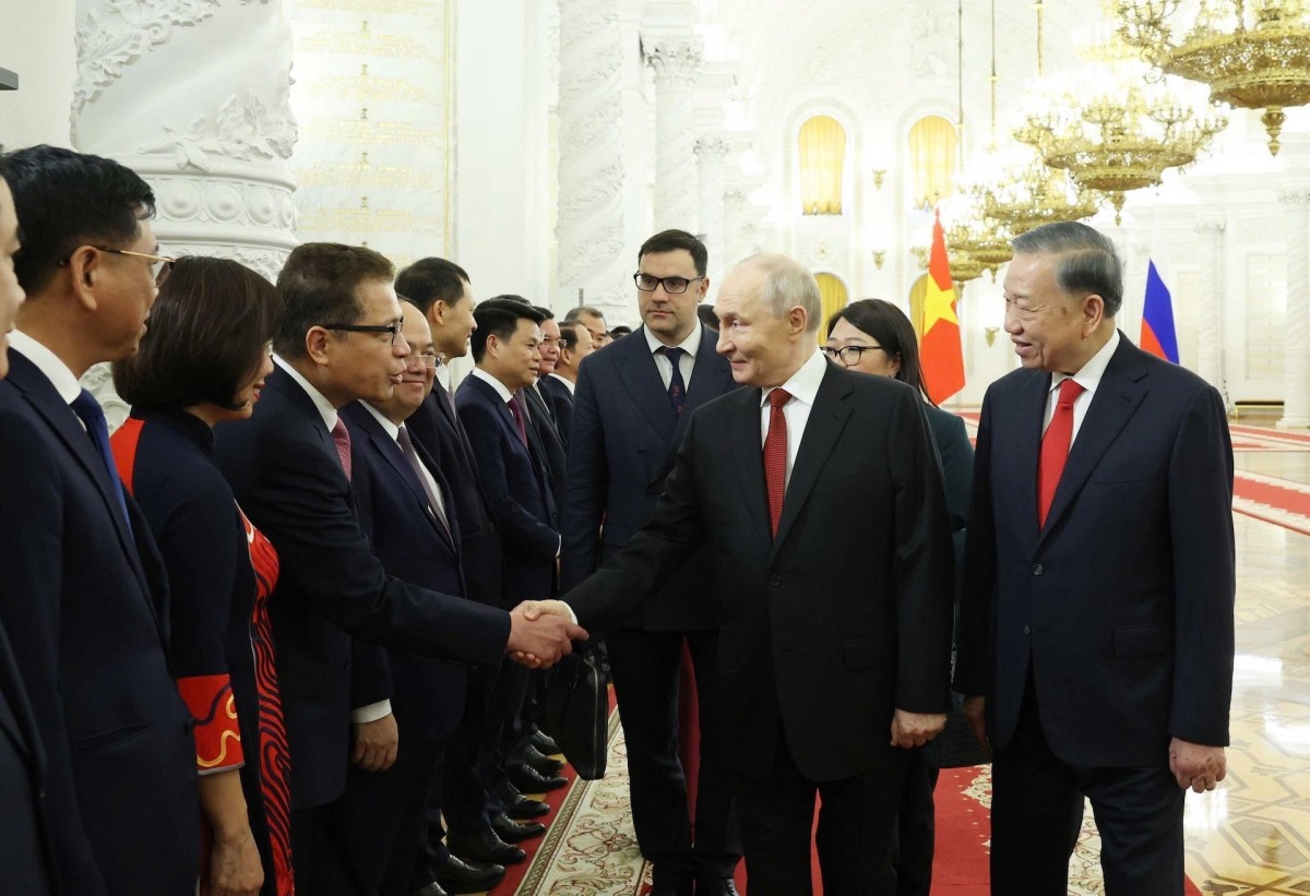 Tổng thống Nga Putin chủ trì Lễ đón Tổng Bí thư, Chủ tịch nước Tô Lâm
