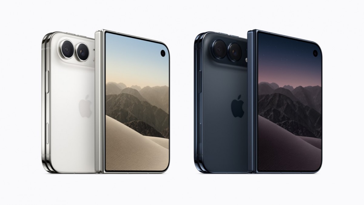 iPhone Duo có hai tùy chọn màu sắc gồm trắng ánh sao (Star White) và xanh trời đêm (Night Sky). Ảnh: Apple