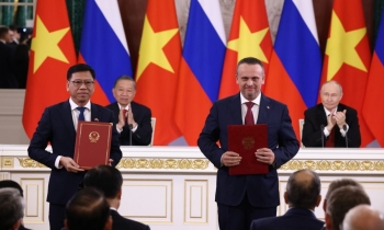 Việt Nam và Nga trao các văn kiện hợp tác song phương