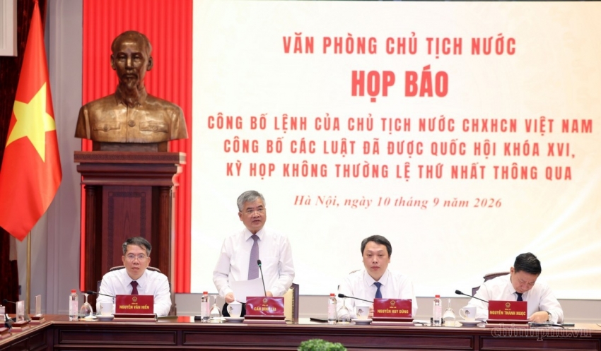 Công bố lệnh của Chủ tịch nước về 15 luật được Quốc hội thông qua
