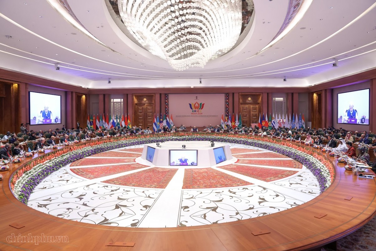 Thủ tướng dự Phiên thảo luận Hội nghị Thượng đỉnh BRICS
