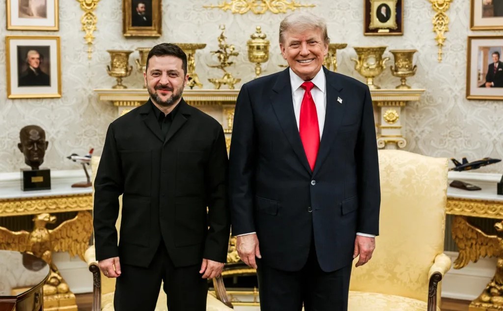 Tổng thống Ukraine Volodymyr Zelensky và Tổng thống Mỹ Donald Trump. Ảnh: Nhà Trắng