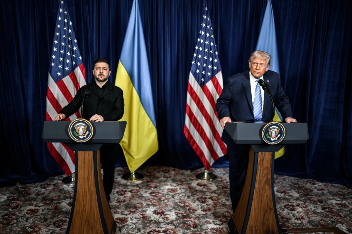 Tổng thống Ukraine Volodymyr Zelensky và người đồng cấp Mỹ Donald Trump. Ảnh: Nhà Trắng