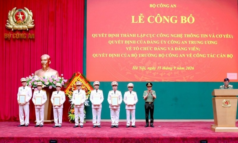 Bộ Công an thành lập Cục Công nghệ thông tin và cơ yếu