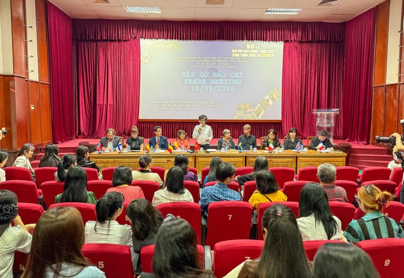 buổi công bố thông tin về Liên hoan phim tài liệu châu Âu - Việt Nam lần thứ 16.