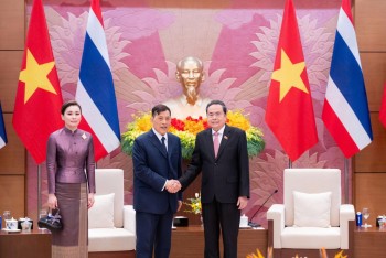 Chủ tịch Quốc hội Trần Thanh Mẫn hội kiến Nhà vua Thái Lan