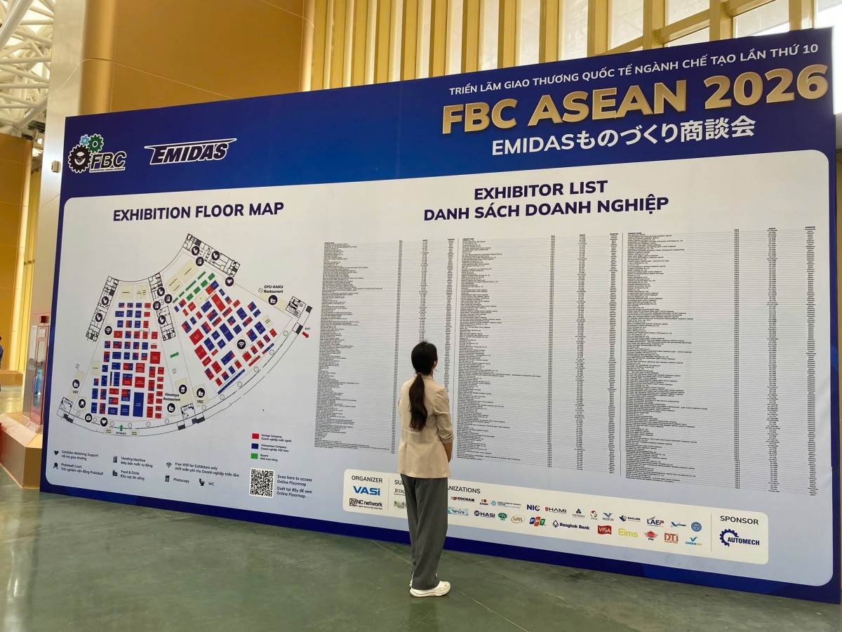 Triển lãm FBC ASEAN 2026: Kết nối chuỗi cung ứng ngành công nghiệp sản xuất