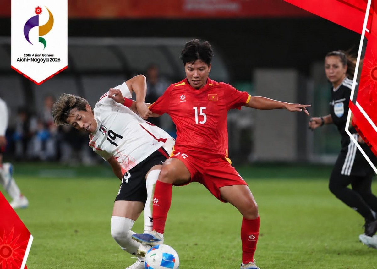 Tuyển nữ Việt Nam thua Nhật Bản 0-8 tại ASIAD 2026
