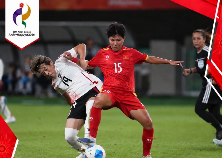 Tuyển nữ Việt Nam thua Nhật Bản 0-8 tại ASIAD 2026