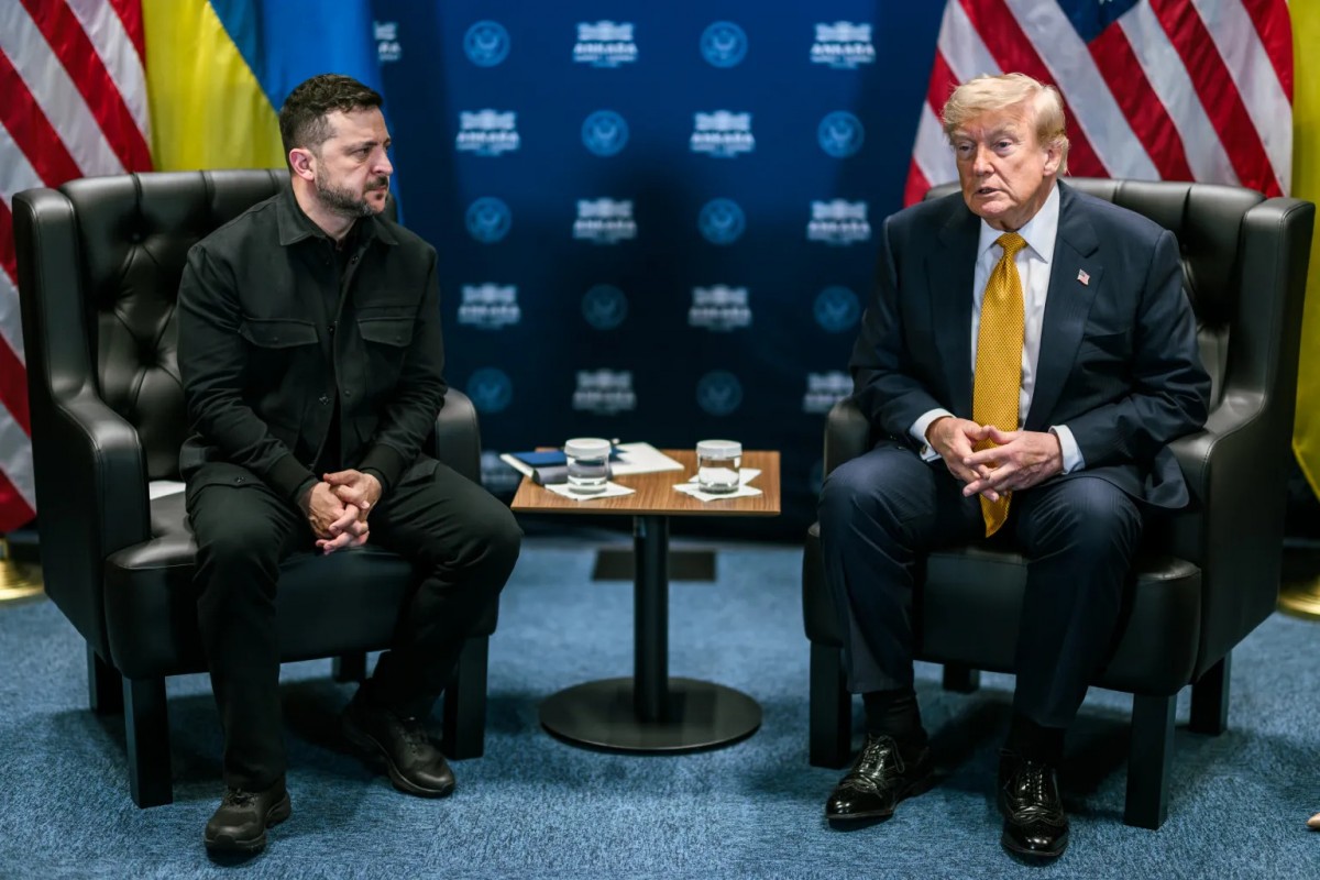 Tổng thống Ukraine Volodymyr Zelensky và người đồng cấp Mỹ Donald Trump. Ảnh: Nhà Trắng