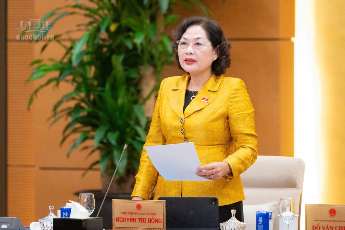 Phó Chủ tịch Quốc hội Nguyễn Thị Hồng (Ảnh: Media Quốc hội).