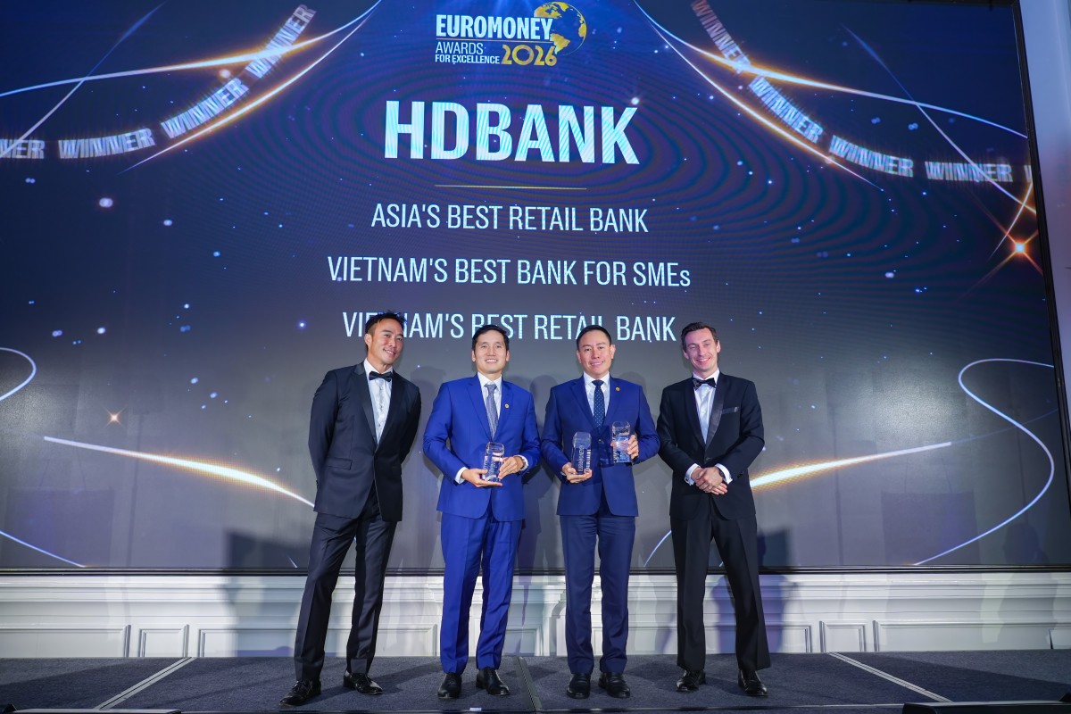 Một ngân hàng Việt lần đầu được trao giải 'Ngân hàng Bán lẻ tốt nhất châu Á 2026'