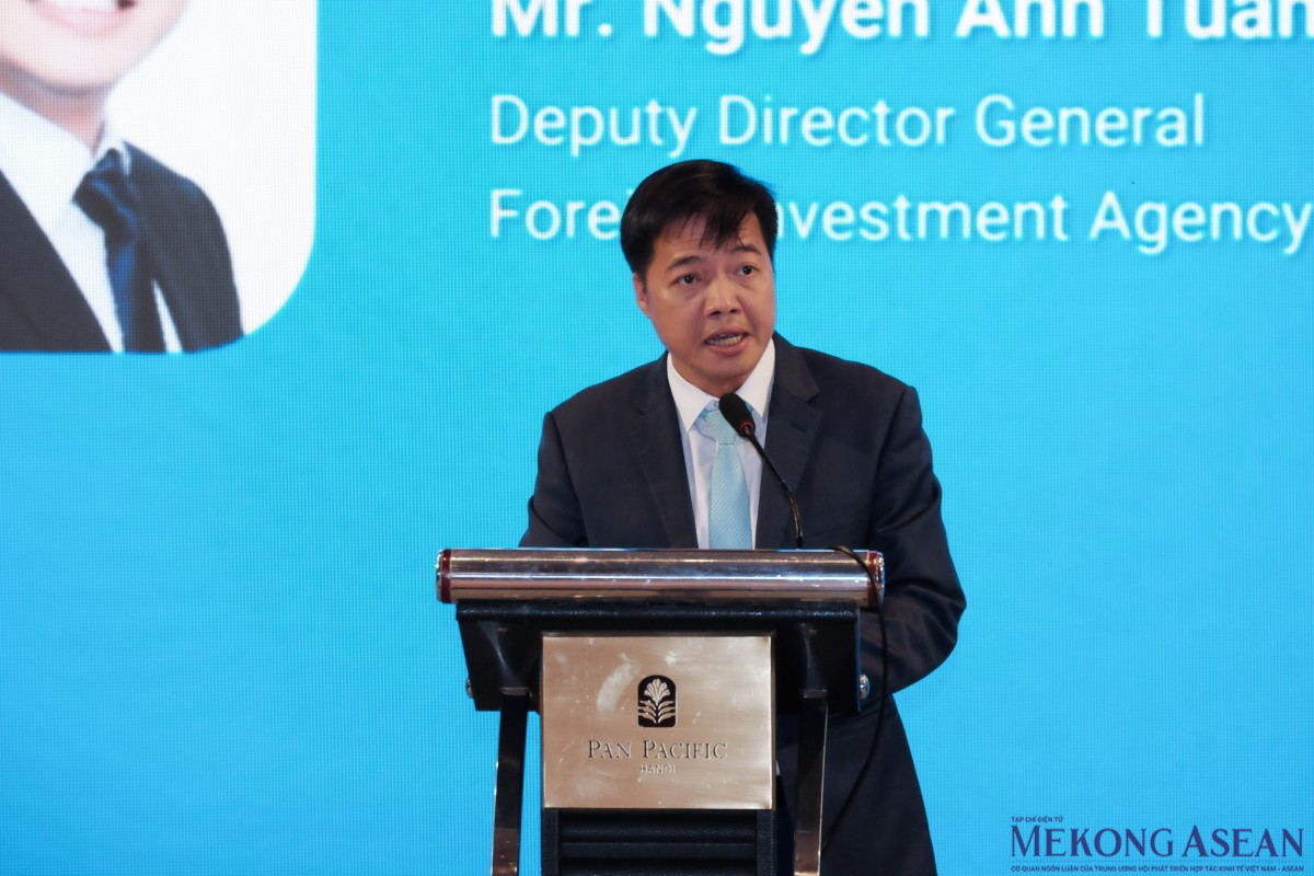 Phó Cục trưởng Cục Đầu tư nước ngoài, ông Nguyễn Anh Tuấn, phát biểu tại sự kiện. Ảnh: Tùng Dương/Mekong ASEAN