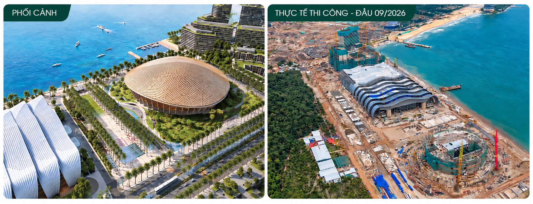 Diện mạo loạt công trình APEC ở Phú Quốc sau một năm thi công