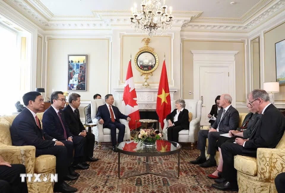 Toàn quyền Louise Arbour khẳng định Canada sẵn sàng đồng hành cùng Việt Nam thúc đẩy hợp tác trên các lĩnh vực hai bên cùng quan tâm. Ảnh: TTXVN.