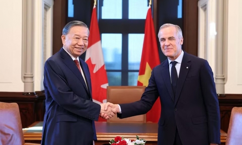 Tổng Bí thư, Chủ tịch nước Tô Lâm hội đàm với Thủ tướng Canada Mark Carney