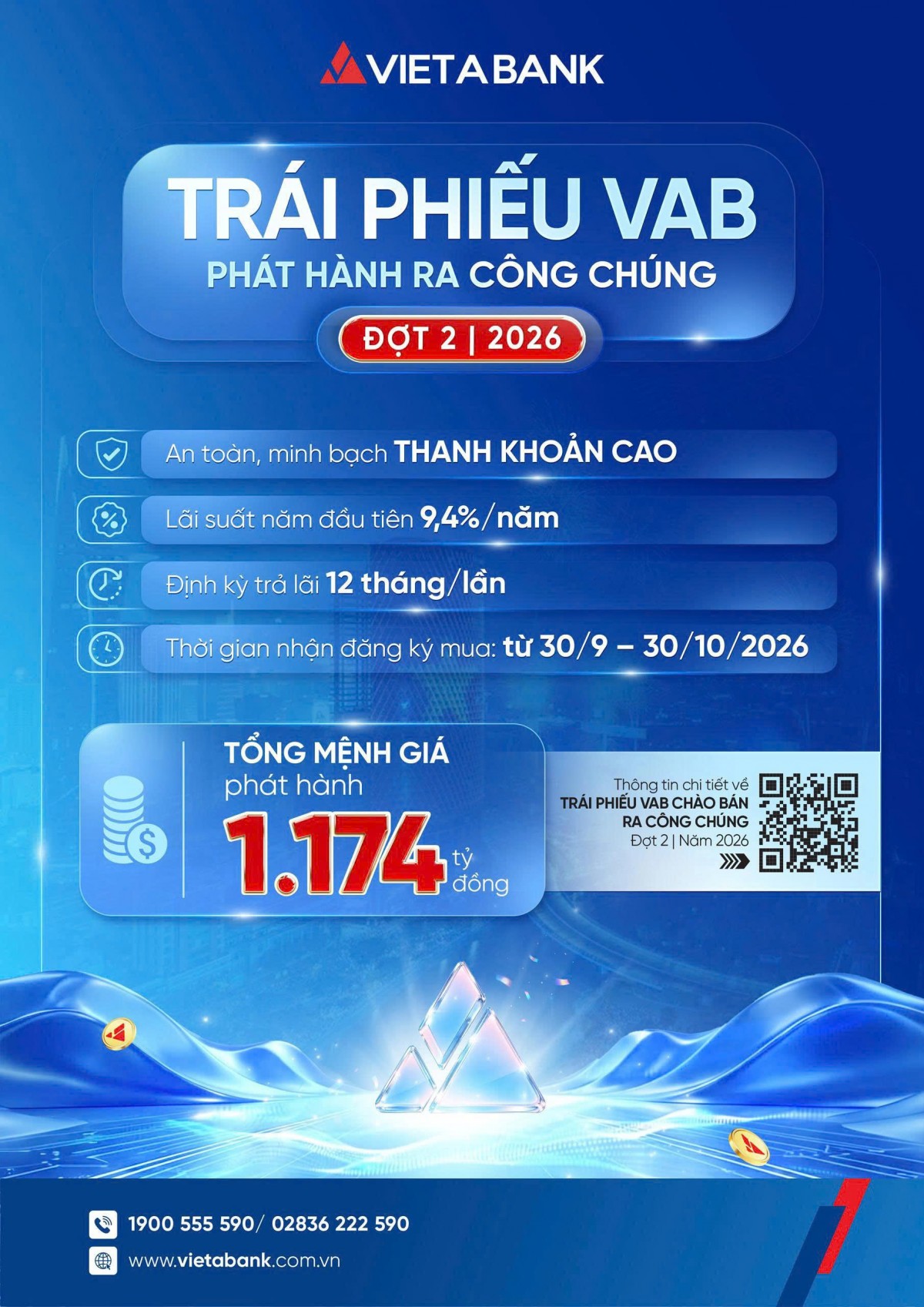 VietABank công bố thông tin phát hành trái phiếu ra công chúng năm 2026 - Đợt 2