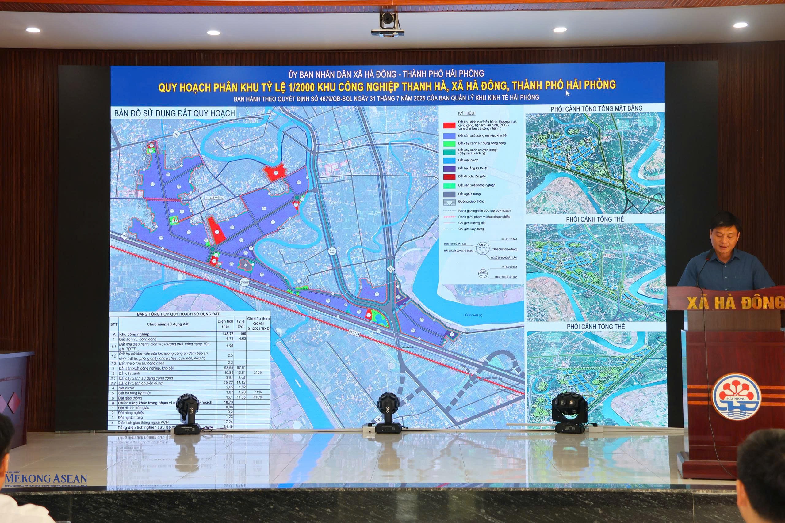 Khu công nghiệp Thanh Hà nằm trên địa bàn xã Hà Đông được quy hoạch với tổng diện tích khoảng 164,49 ha. Ảnh: Hà Lương.