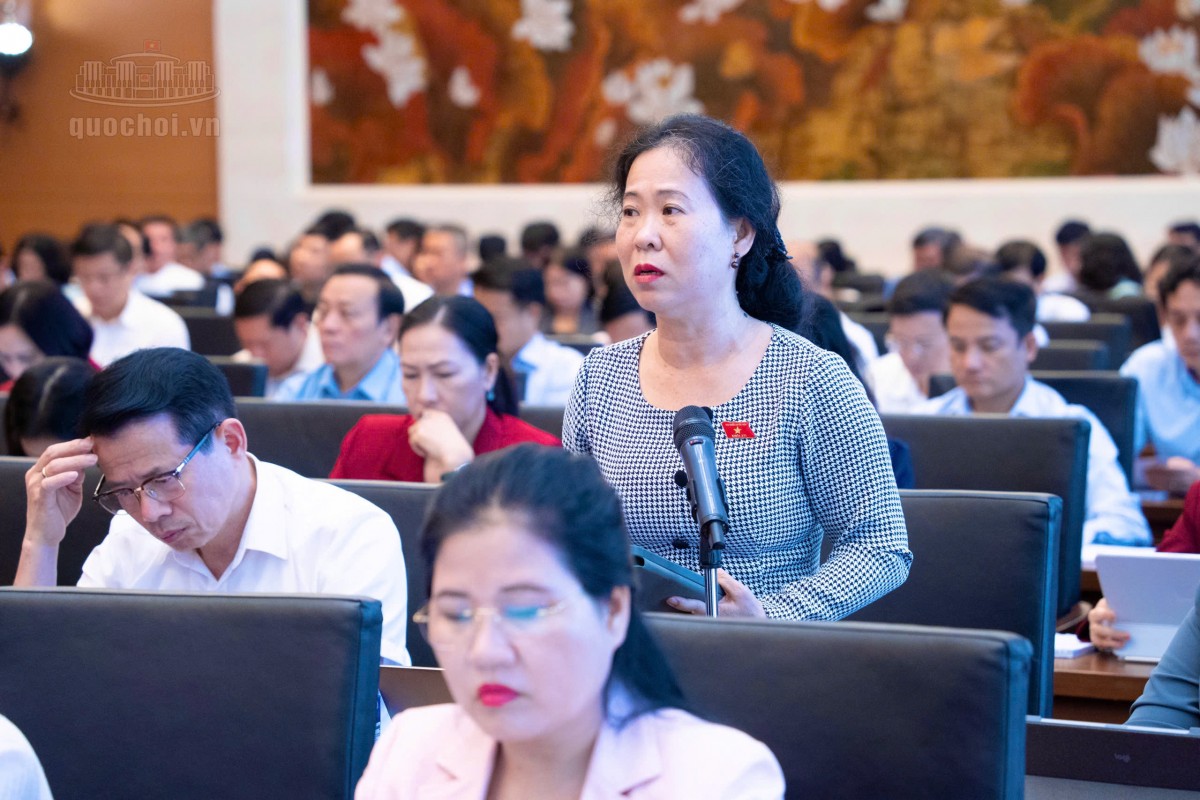 đại biểu Tô Ái Vang (Đoàn ĐBQH TP Cần Thơ)