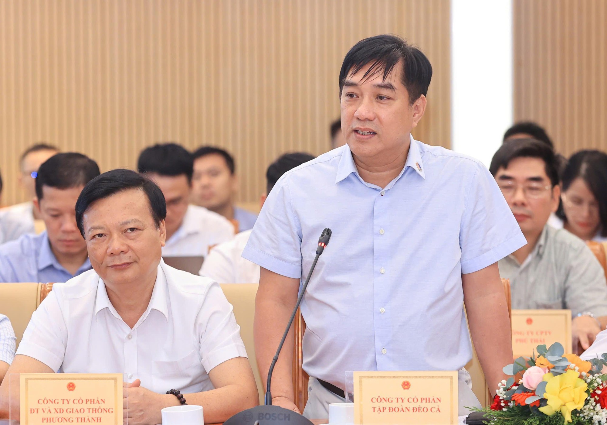 Chủ tịch HĐQT Tập đoàn Đèo Cả Hồ Minh Hoàng tham luận tại Hội nghị