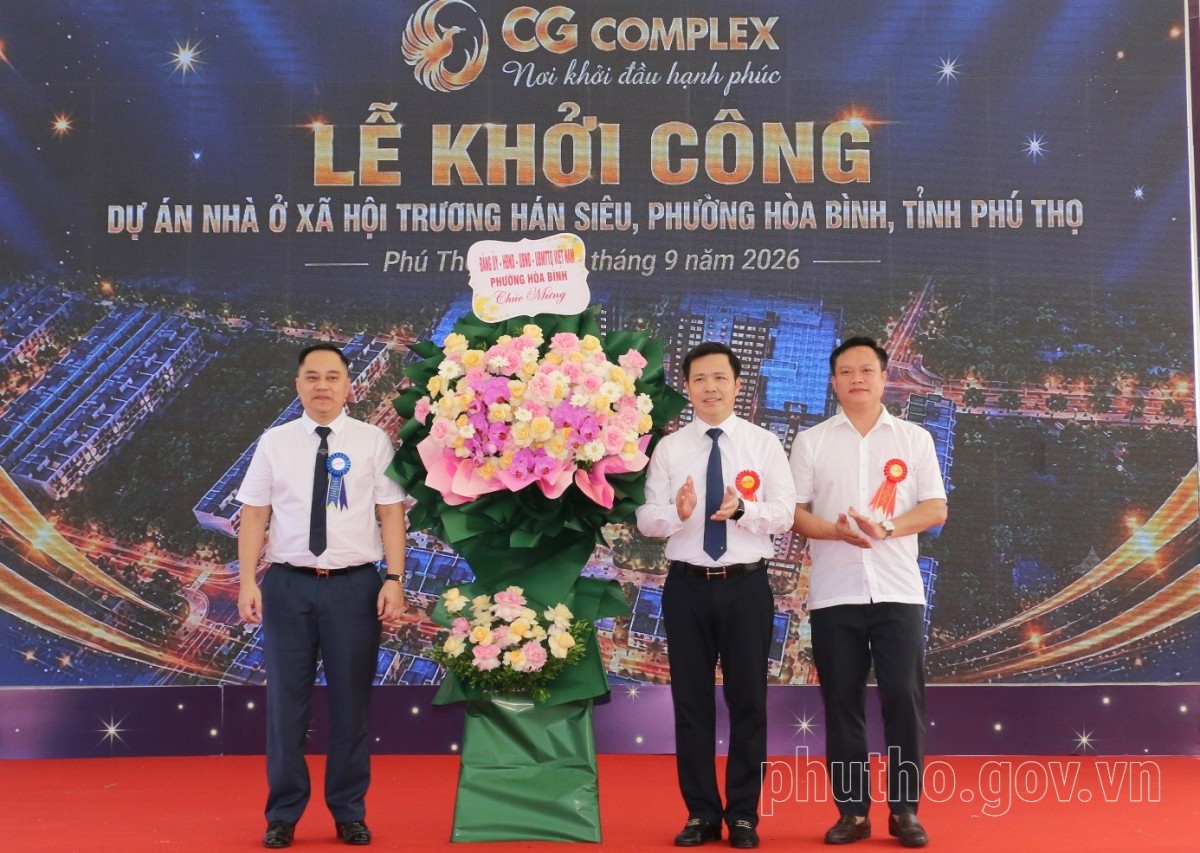 Phú Thọ khởi công xây 680 căn nhà ở xã hội, dự kiến hoàn thành năm 2029