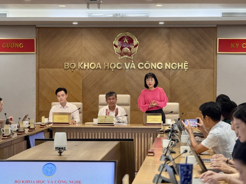 Buổi họp báo thường kỳ tháng 9 của Bộ Khoa học và Công nghệ. Ảnh: Hà Anh/Mekong ASEAN.