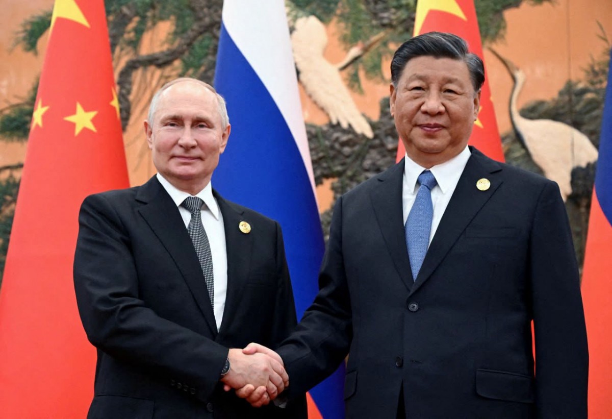 Tổng thống Nga Vladimir Putin và Chủ tịch Trung Quốc Tập Cận Bình. Ảnh: Bộ Ngoại giao Nga