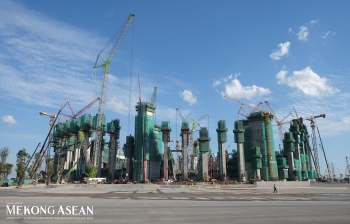 Bên trong công trường sân vận động Vinfast - Trống Đồng lớn nhất thế giới