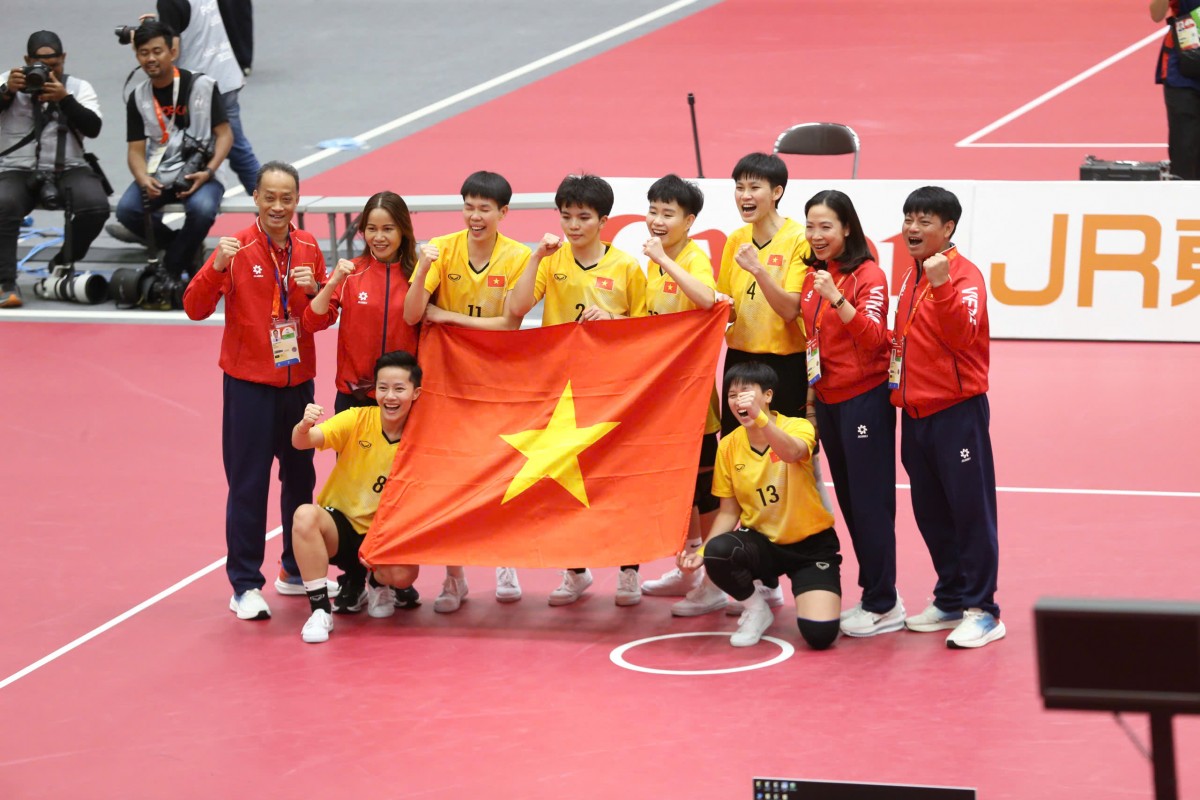 ASIAD 20: Cầu mây nữ Việt Nam thắng Thái Lan, bảo vệ thành công HCV