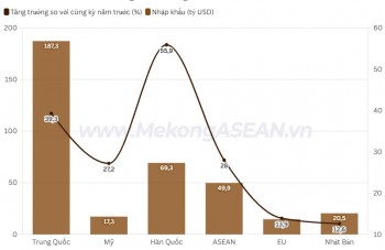 Việt Nam chi gần 50 tỷ USD để nhập khẩu hàng hóa từ ASEAN
