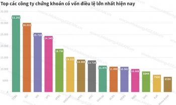 TCBS lại vượt SSI về vốn điều lệ, HSC tăng tốc