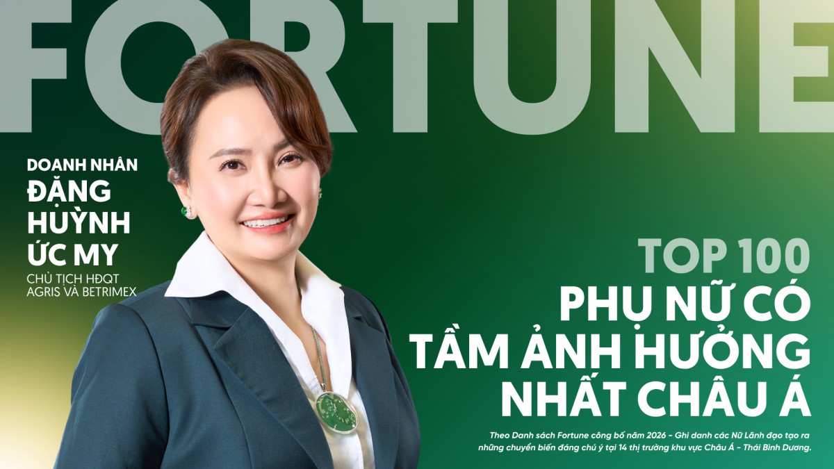 Bà Đặng Huỳnh Ức My lần thứ hai liên tiếp vào Top 100 phụ nữ quyền lực nhất châu Á