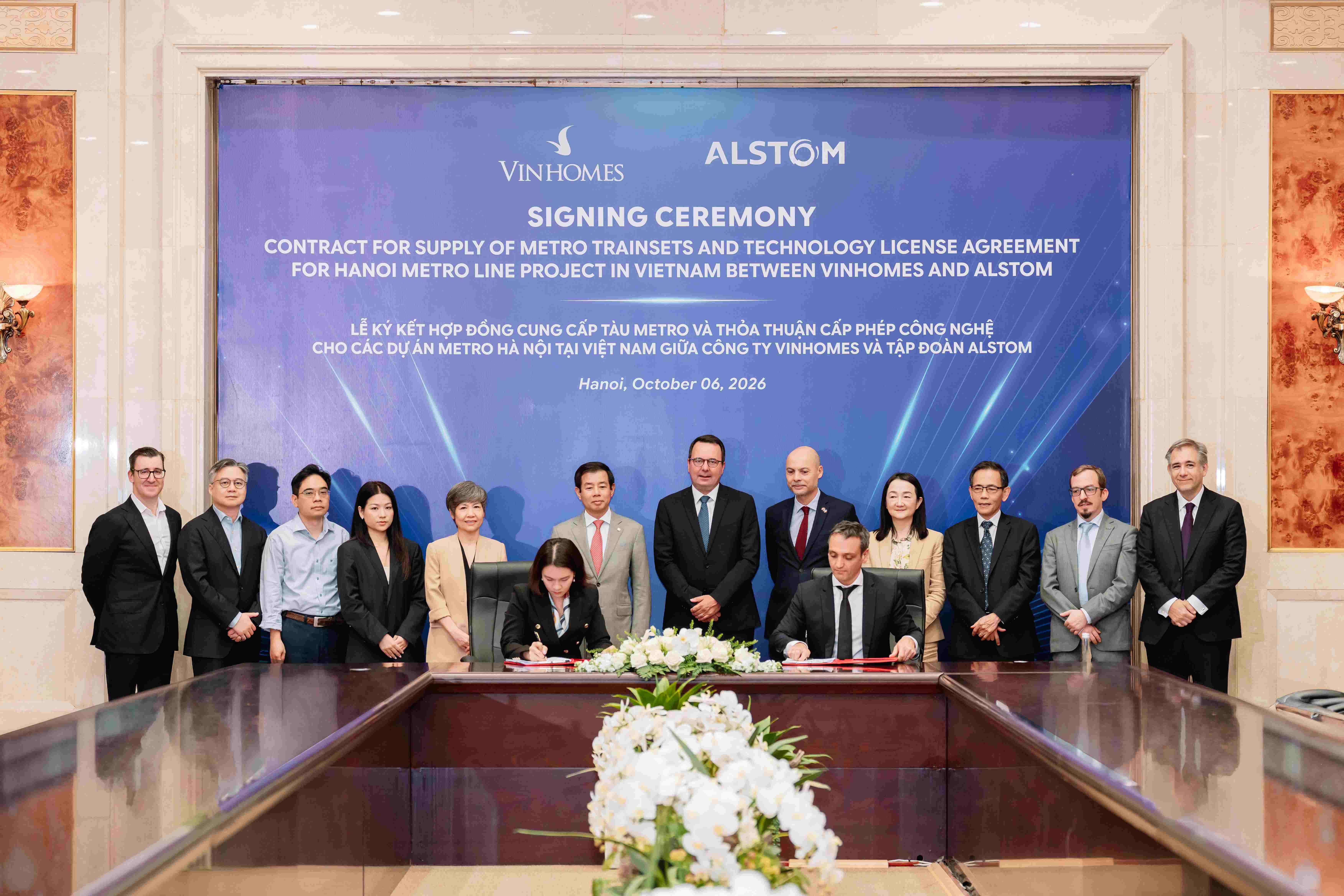 Vingroup ‘bắt tay’ Alstom sản xuất 200 đoàn tàu metro cho Hà Nội