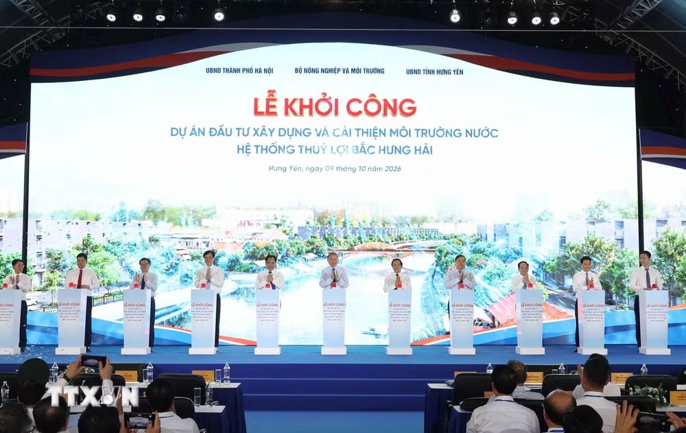 Hưng Yên: Khởi công Dự án nâng cấp, hiện đại hóa thủy lợi Bắc Hưng Hải