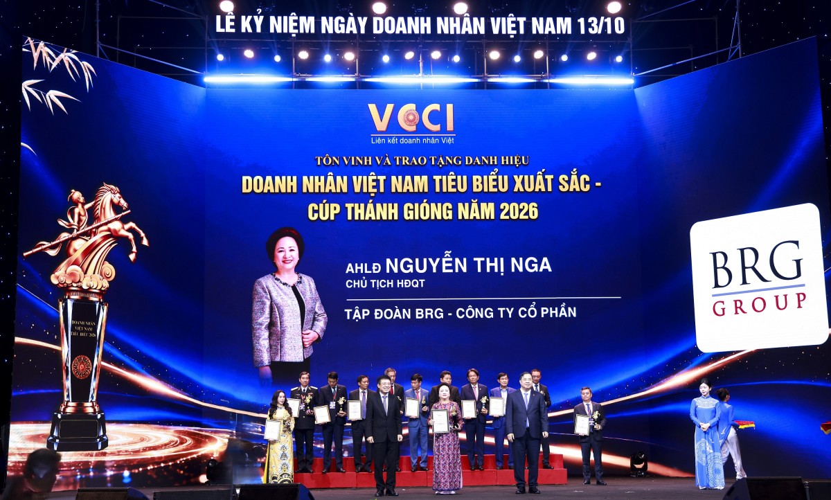 Anh hùng Lao động Nguyễn Thị Nga được vinh danh Doanh nhân Việt Nam tiêu biểu xuất sắc 2026