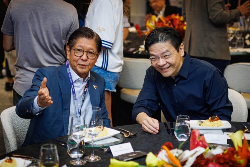 Thủ tướng Singapore cùng Tổng thống Philippines xem đua xe F1