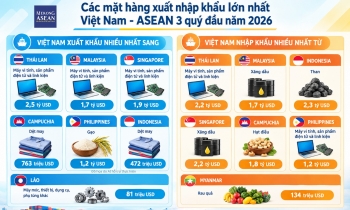 Toàn cảnh xuất nhập khẩu giữa Việt Nam với ASEAN 3 quý đầu năm