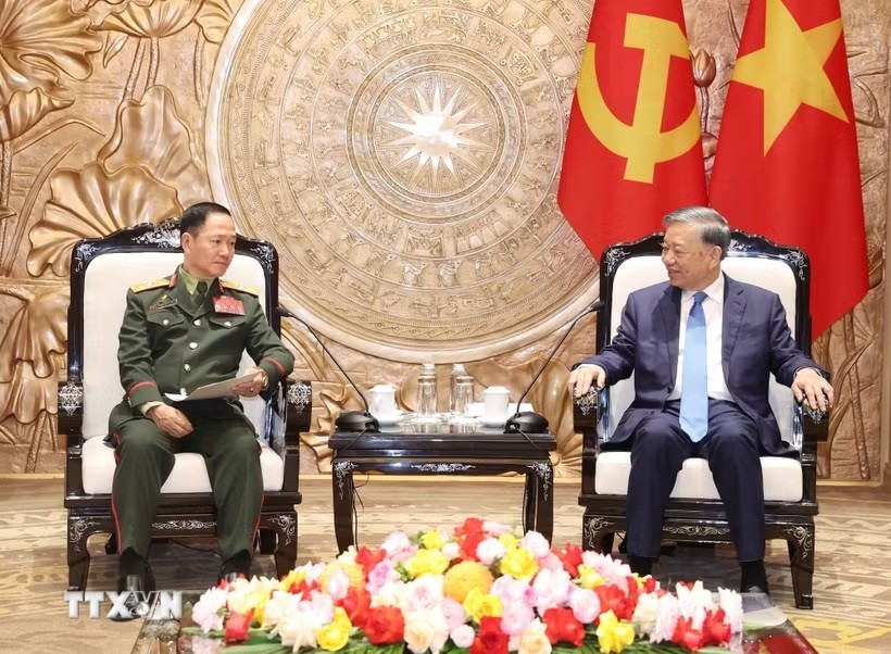 Tổng Bí thư, Chủ tịch nước tiếp Phó Thủ tướng, Bộ trưởng Quốc phòng Lào và Campuchia