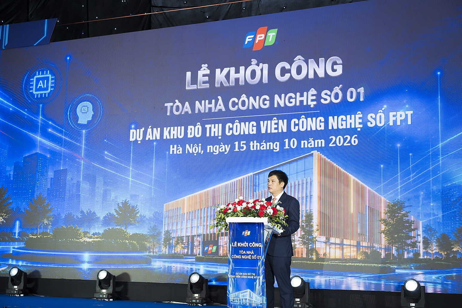 FPT khởi công tòa nhà công nghệ số hơn 1.300 tỷ đồng tại Hà Nội