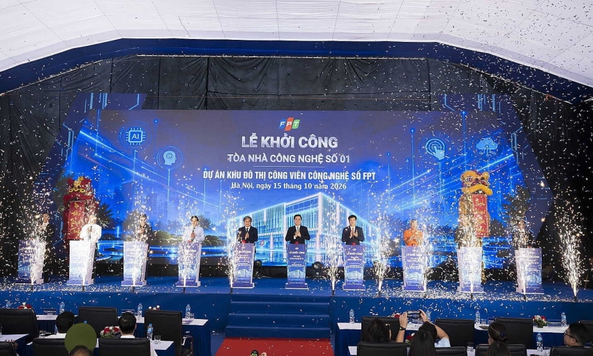 FPT khởi công tòa nhà công nghệ số hơn 1.300 tỷ đồng tại Hà Nội