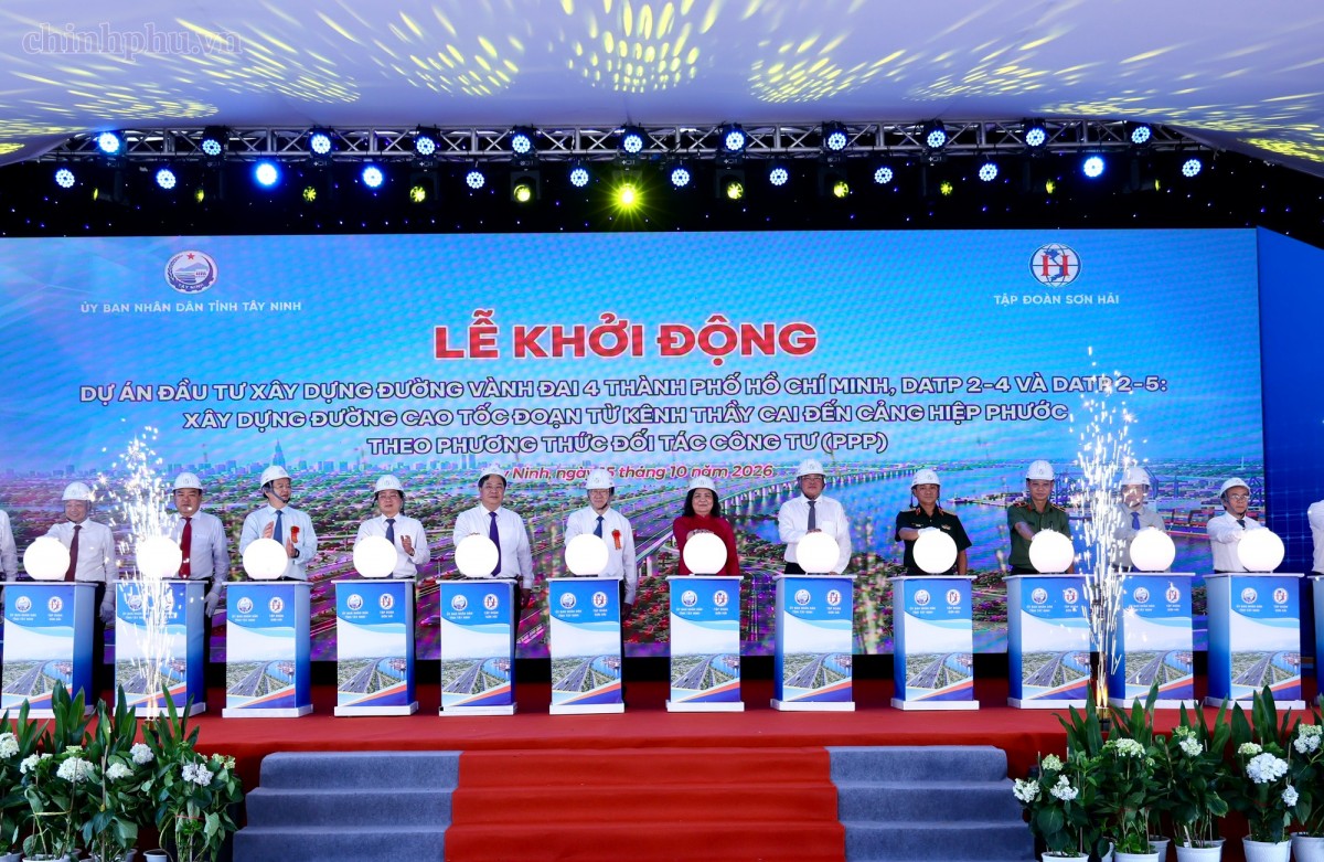 Tây Ninh khởi động hai dự án đường Vành đai 4 TP HCM hơn 43.000 tỷ đồng
